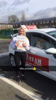 Congratulations to Mia passing her driving test with
 L-Team driving school for the first time!! #passed#driving#learner🏆 #manchester#drivinglessons #help #learning #cars Call us know to get booked in on 0333 240 6430

PASS IN APRIL 2018...